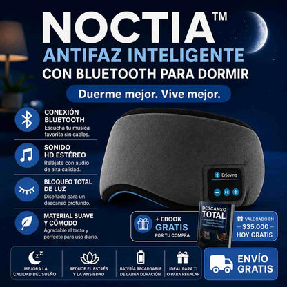NOCTIA™ | ANTIFAZ INTELIGENTE CON BLUETOOTH PARA DORMIR + Envío Gratis